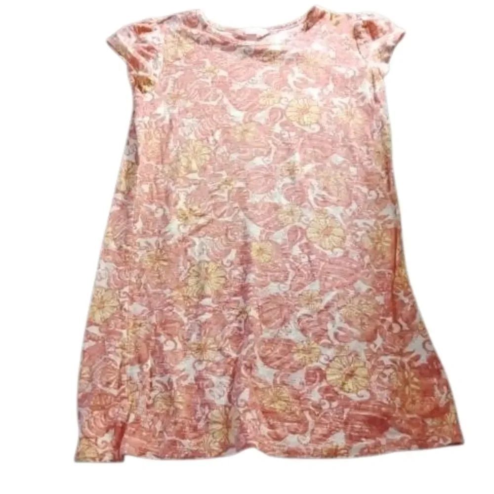 Lilly Pulitzer Kids Casual Dress - Pink and Yellow Floral(Small Black Spot Front